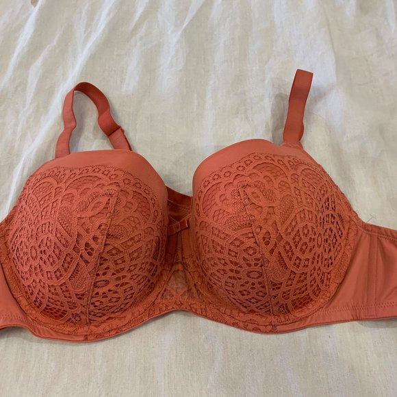 🌼AUDEN BALCONETTE COVERAGE LIGHTLY LINED WOMENS UNDERWIRE BRA SIZE 46… 🌼